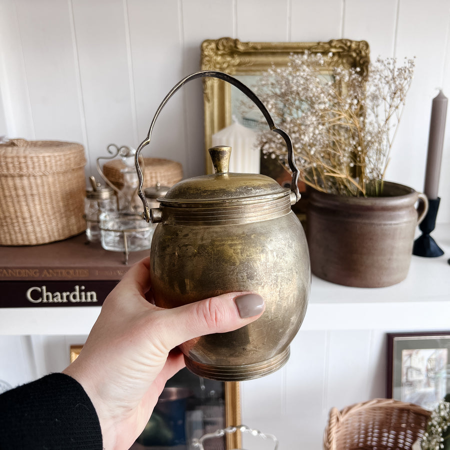 Vintage brass pot