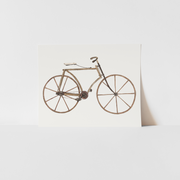 Vintage bike print