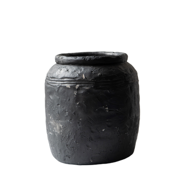 Black Rustic Vase