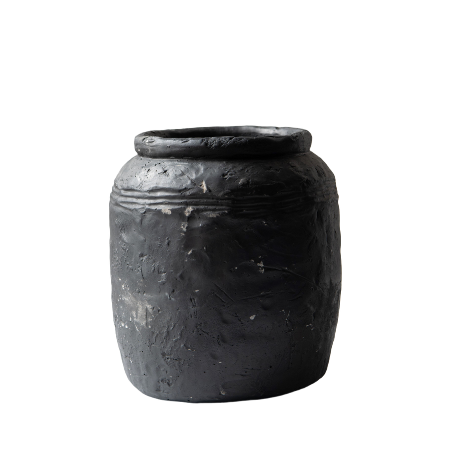 Black Rustic Vase