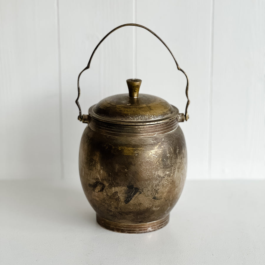 Vintage brass pot