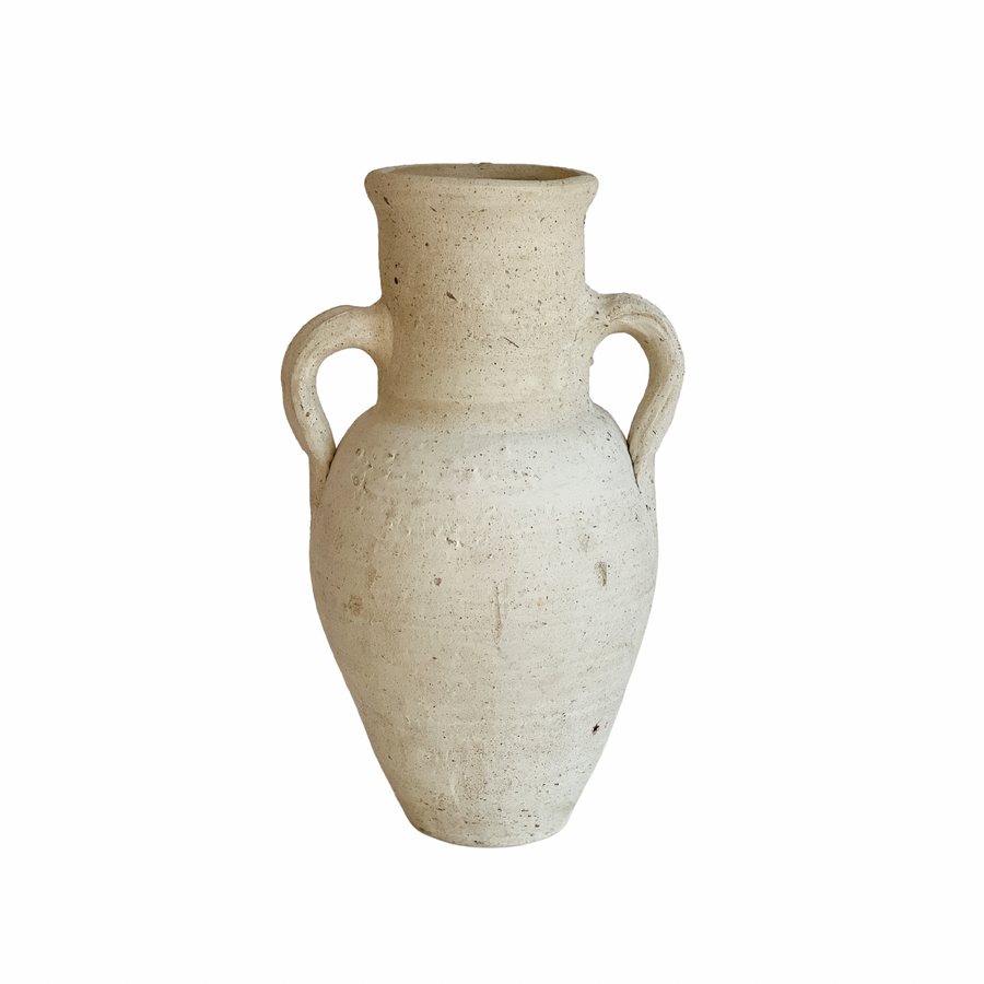 Rustic vase with 2 handles