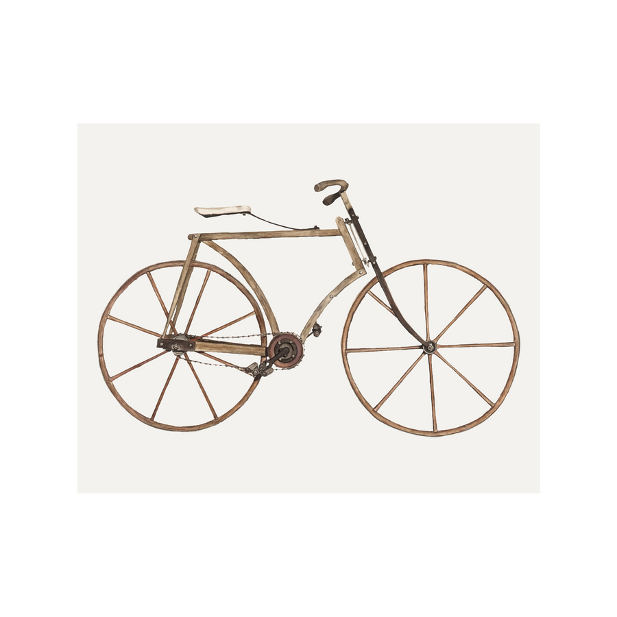 Vintage bike print