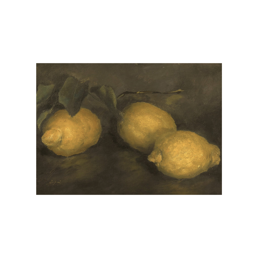 Still life with lemons print
