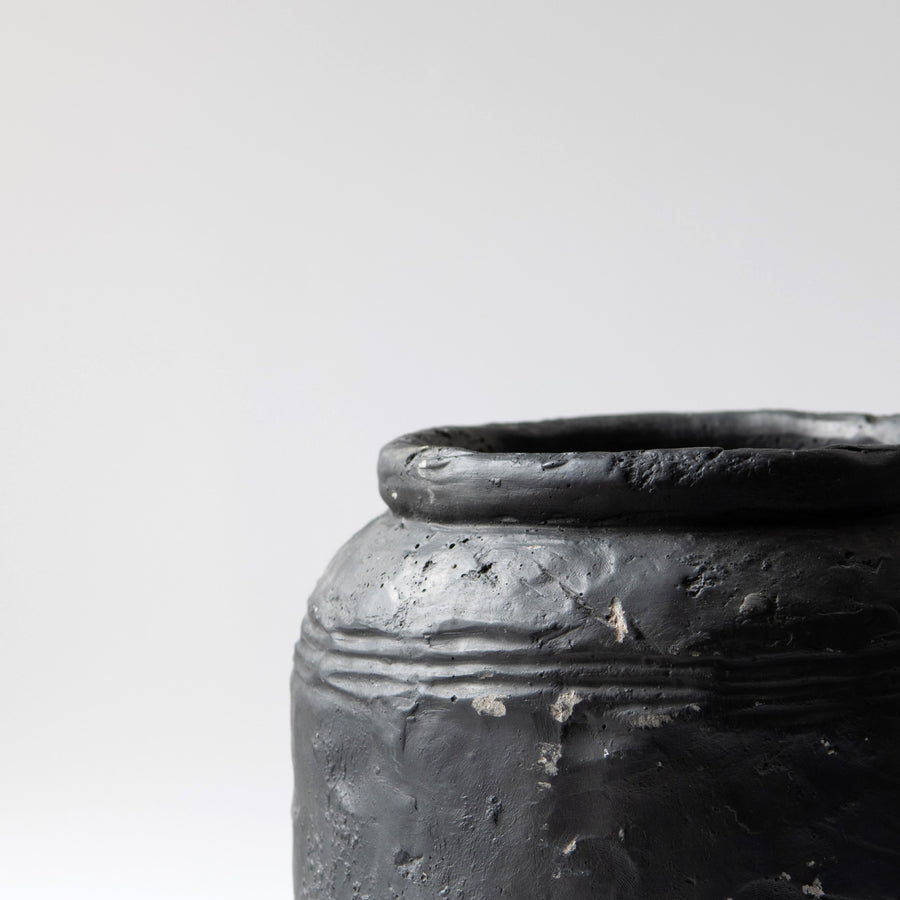 Black Rustic Vase